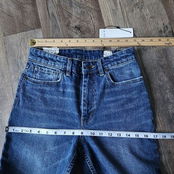 La Vie Rebecca Taylor High Rise Medium Wash Classic Denim Jeans Size 25 $195 - Picture 5 of 10